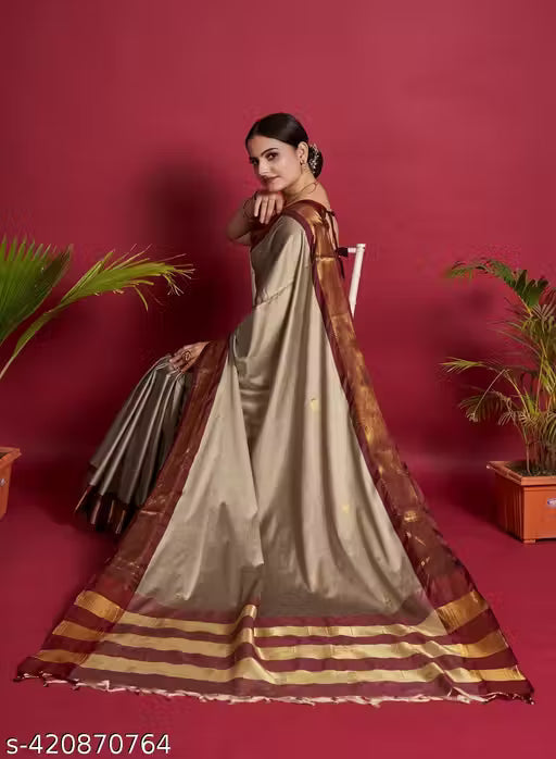 Traditional Design Paithani Sico Silk Saree with running blouse piece