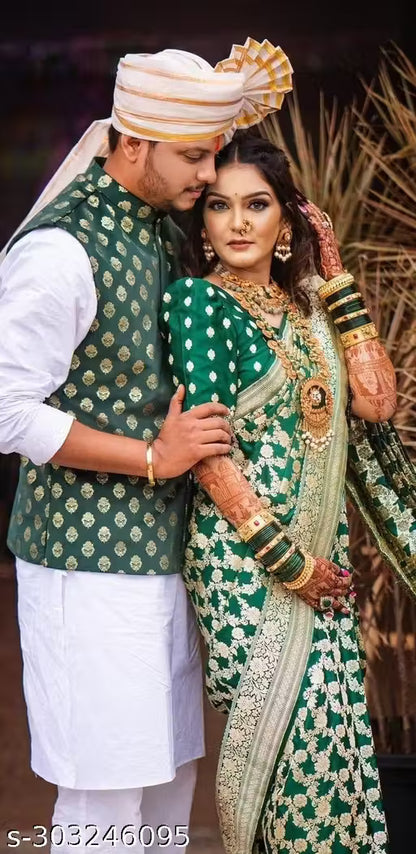 Premium RICH PALLU & JACQUARD WORK ON ALL OVER