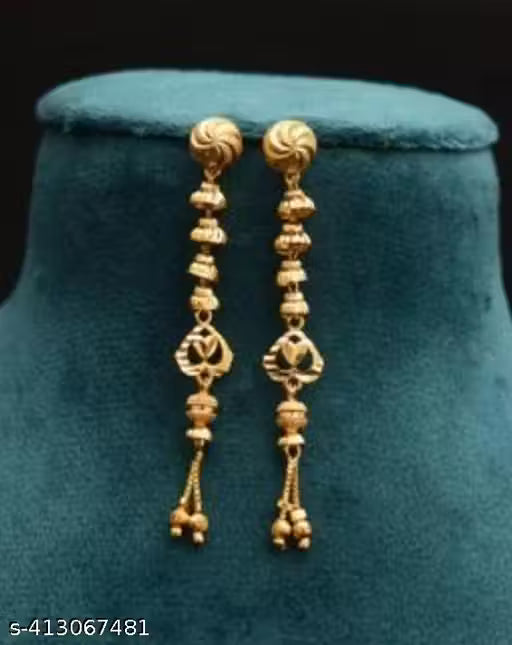 1 gram gold earring sui dhaga
