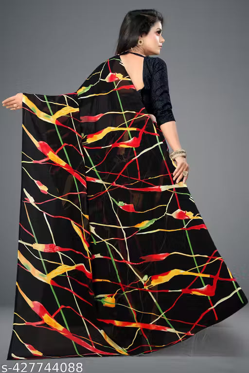 Bollywood Style Floral Georgette Saree