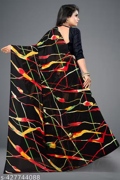 Bollywood Style Floral Georgette Saree