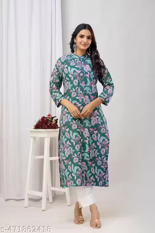 Cotton printed kurtis for women