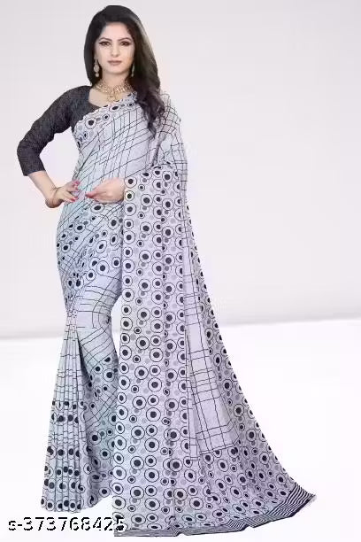 Kanooda Prints Fancy Georgette Printed Saree