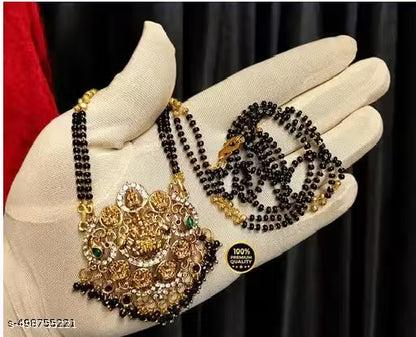 Pendent with two line fancy 24 Inch mangalsutra for Women's & Girls