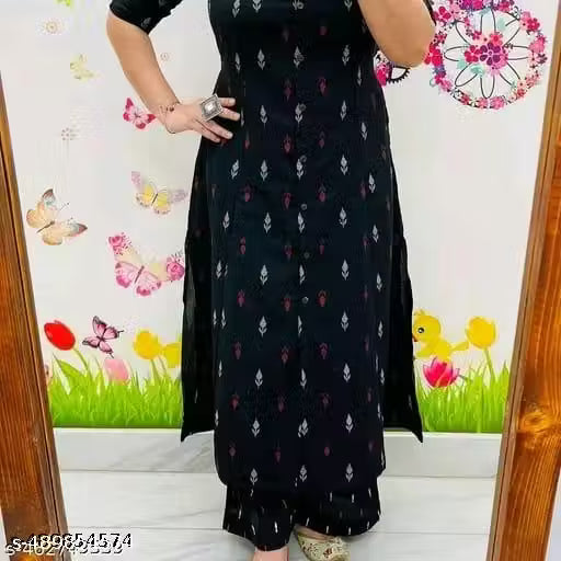 Women Printed Viscose Rayon Ethnic Dress