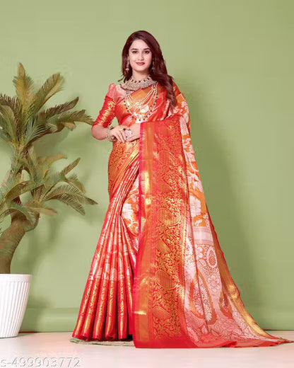 Festive Banarasi Kanjivaram Art Silk Saree for Women