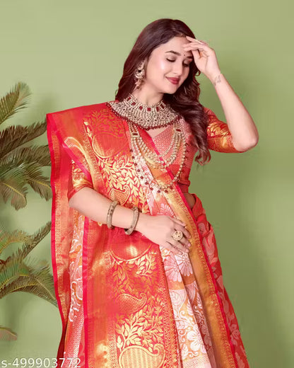Festive Banarasi Kanjivaram Art Silk Saree for Women
