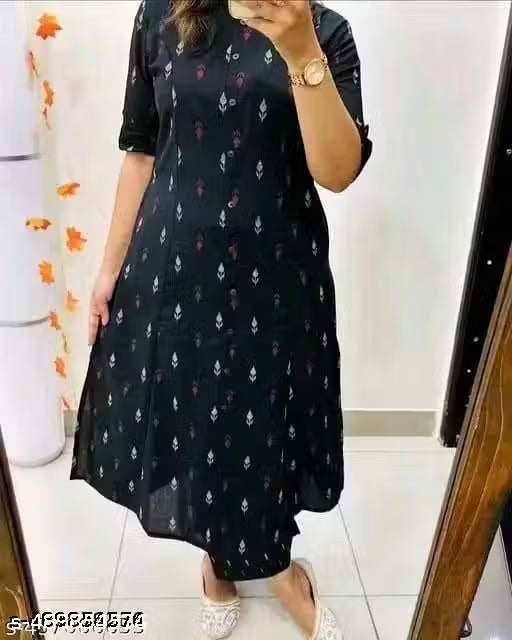 Women Printed Viscose Rayon Ethnic Dress