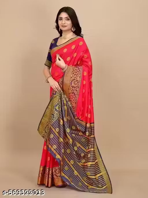 Beautiful Banarasi Silk Saree with Blouse