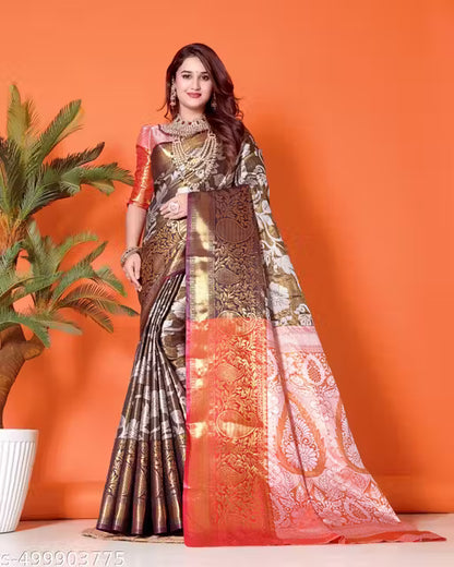 Banarasi Art Silk Kanjivaram Saree with Blouse