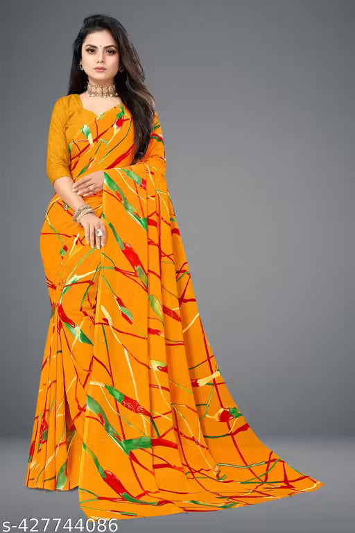 Bollywood Style Floral Georgette Saree