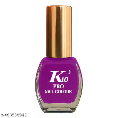 Nail Paint, Purple, Dark Red, Blue (Pack of 3)