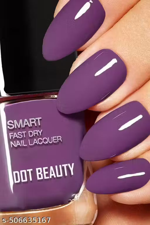 Dot Beauty Quick Dry Long Lasting Nail Polish Pack of 4 Multicolor Combo
