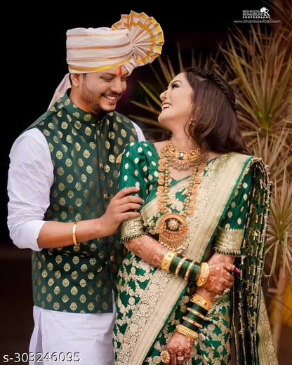 Premium RICH PALLU & JACQUARD WORK ON ALL OVER