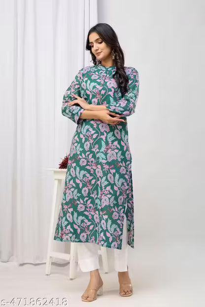 Cotton printed kurtis for women