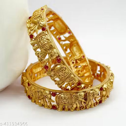 Elephant Designer Ruby Bangles