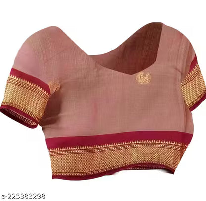 Paithani Cotton silk saree peacock butti latest Paithani saree