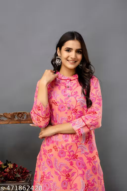 Cotton printed kurtis for women