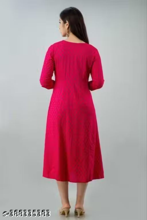 New Trendy Printed And Embroidery Kurti