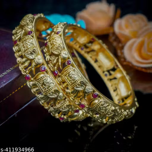 Elephant Designer Ruby Bangles