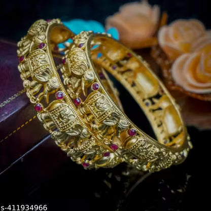 Elephant Designer Ruby Bangles
