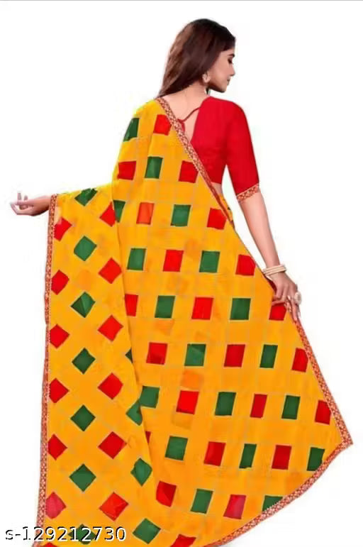Bandhani Georgette Saree with Blouse