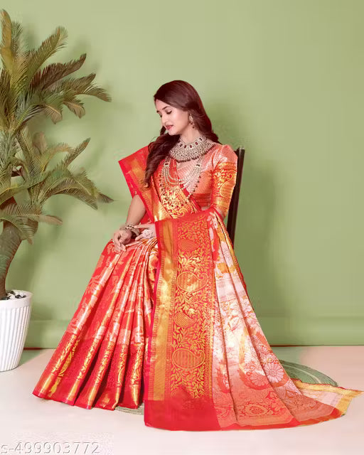 Festive Banarasi Kanjivaram Art Silk Saree for Women