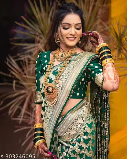 Premium RICH PALLU & JACQUARD WORK ON ALL OVER