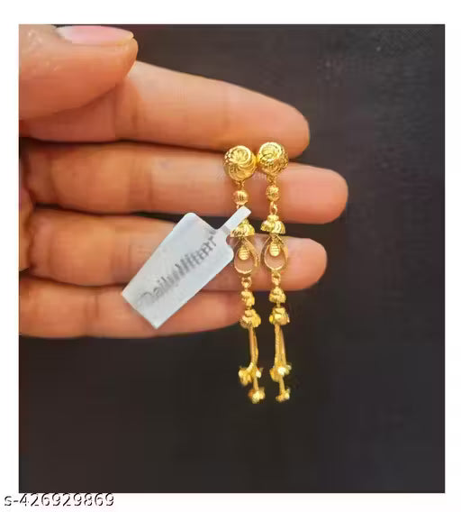 2 gram gold earring sui dhaga