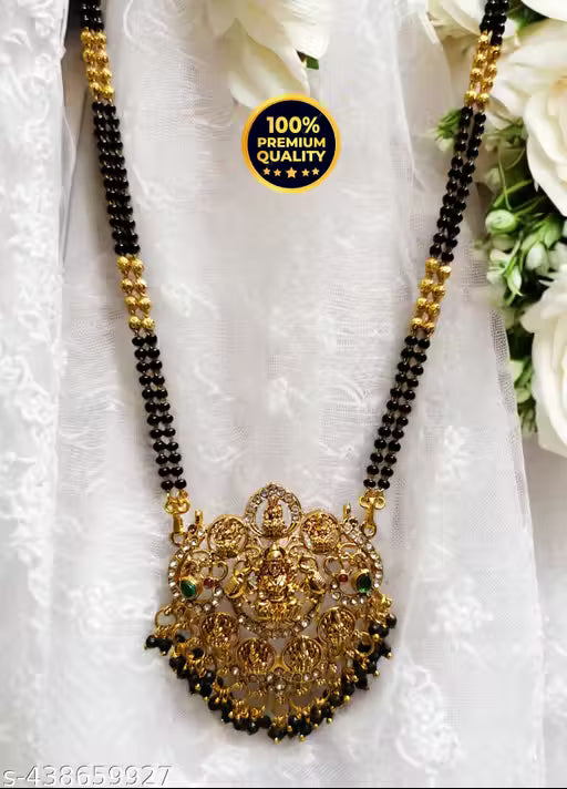 Pendent with two line fancy 24 Inch mangalsutra for Women's & Girls