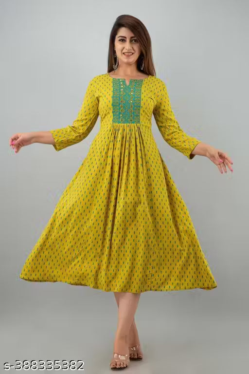 New Trendy Printed And Embroidery Kurti