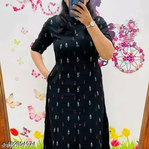 Women Printed Viscose Rayon Ethnic Dress