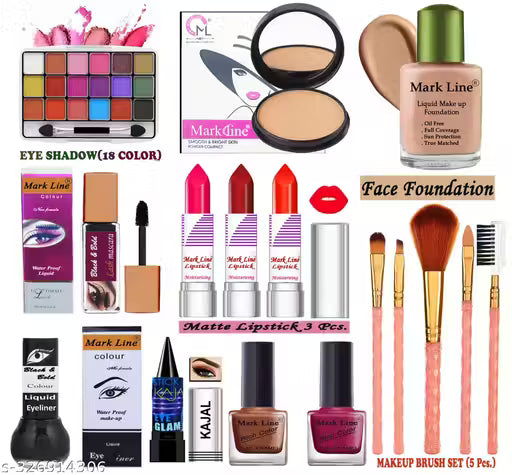 Beautiful Bridal Makeup Kit of 16 Makeup Items M Kit A8 NP3 4