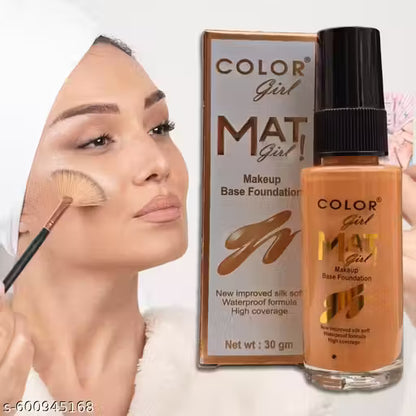 Color Girl Total Oil Control Long Stay Ultra Finish Foundation(Natural,30g)