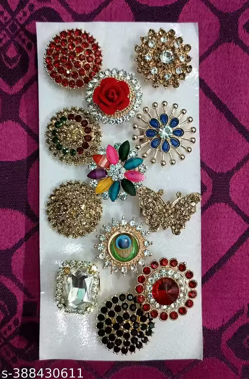 Fancy party wear women's rings combo pack of 12