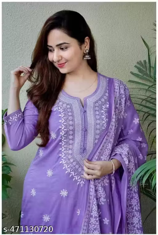 WOMAN KEVAY PURPLE EMB