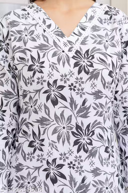 Chafi Collection Long Cotton Kurti