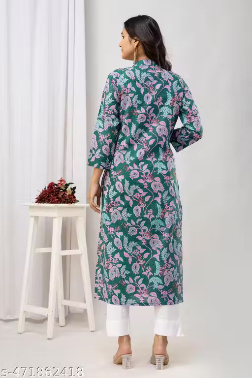 Cotton printed kurtis for women