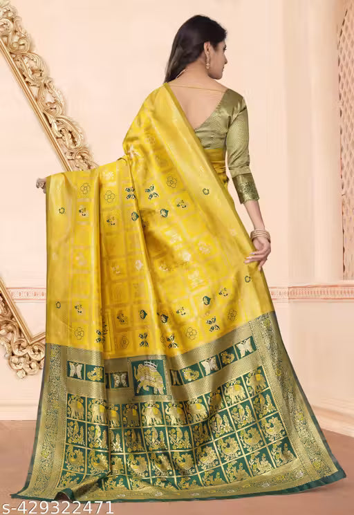 cotton silk jacquard with blouse