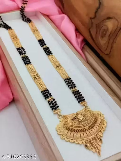 Pack Of 2 Gold Plated Mangalsutra for Women Brass Mangalsutra