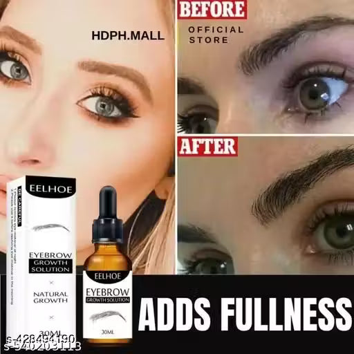 EELHOE 30ml Natural Castor Oil Hair Eyebrow Eyelash Growth Essence Natural Plant Essence 7 Days Fast Growth