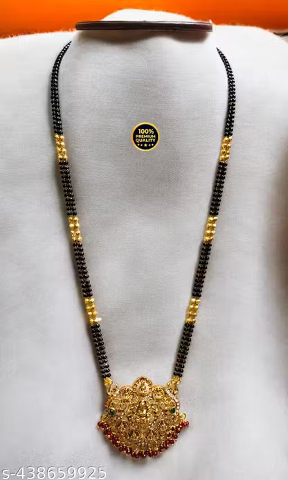 Pendent with two line fancy 24 Inch mangalsutra for Women's & Girls