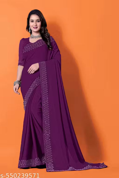 Festival Hotfix Georgette Saree