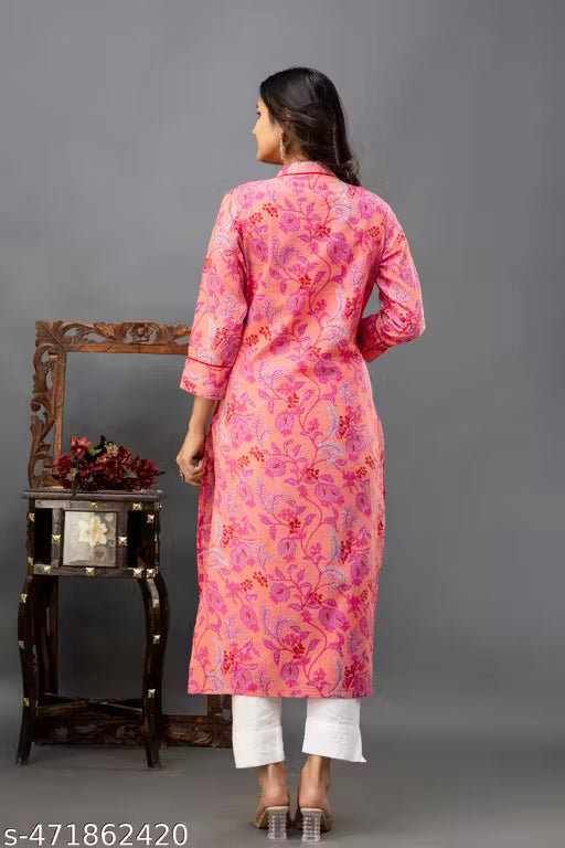 Cotton printed kurtis for women