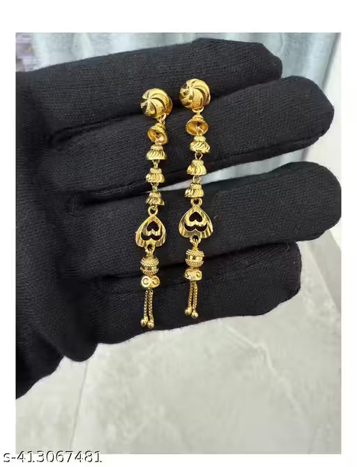 1 gram gold earring sui dhaga