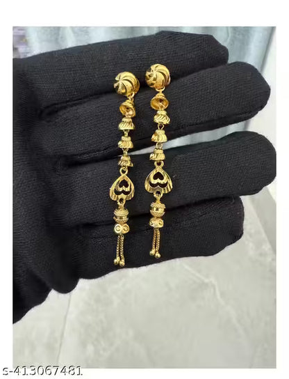 1 gram gold earring sui dhaga