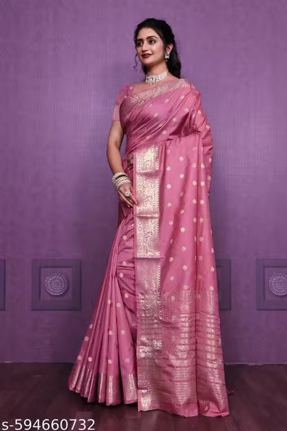 Premium Banarasi Super Silk Saree with Blouse
