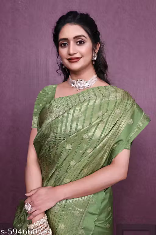 Premium Banarasi Super Silk Saree with Blouse
