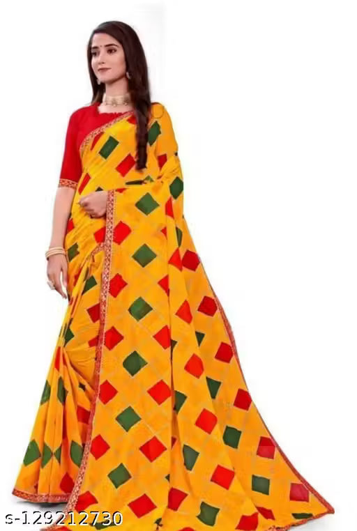 Bandhani Georgette Saree with Blouse