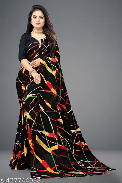 Bollywood Style Floral Georgette Saree